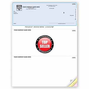 Laser Top Checks, QuickBooks Compatible, Unlined