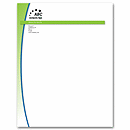 Order personalized letterhead stationery with your company logo and information